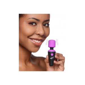 12818 MINI MASSAGER WAND 10 USB FUNCOES ROXO