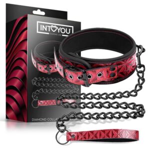 DIAMOND COLLAR WITH LEASH