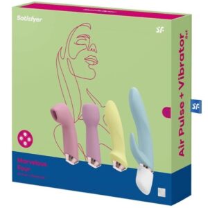 13123 MARVELOUS FOUR CONJUNTO DE VIBRADOR E PULSO DE AR