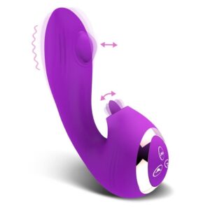 VIBRADOR COM BOLA PULSANTE E LÍNGUA ESTIMULANTE