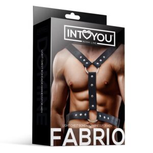 FABRIO ARNÊS MASCULINO PARA BONDAGE COURO