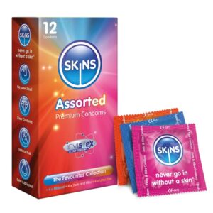 14001 SKINS PRESERVATIVOS NATURAL FINO PUNTOS ESTRIAS 12 UDS