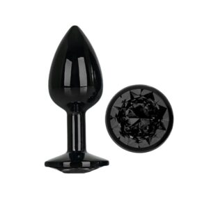 PLUGUE ANAL METÁLICO COM JÓIA TAMANHOS S/M/L