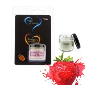VELA DE MASSAGEM AROMA MORANGO 30 ML