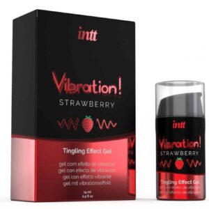 VIBRADOR LIQUIDO MORANGO – GEL EFEITO DE VIBRAÇÃO, 15ML