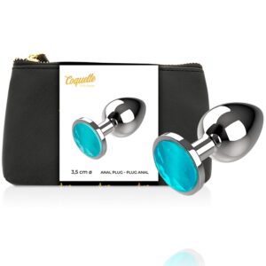 ANAL PLUG METAL AZUL 3,5 x 8 CM