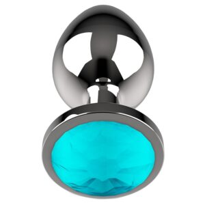 ANAL PLUG METAL AZUL 4 x 9 CM