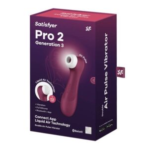 15938 SATISFYER PRO 2 GERACAO 3 MAROON BLUETOOTH E APLICATIVO