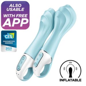VIBRADOR DE BOMBA DE AR INFLÁVEL SATISFYER 5 COM APP SATISFYER CONNECT