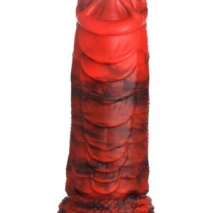 Fire Dragon Red Scaly Dildo