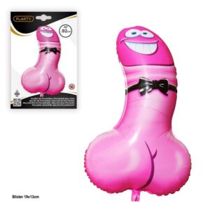 SEX BALÃO DE POLIAMIDA EM FORMA DE PÊNIS ROSA. 90 CENTÍMETROS