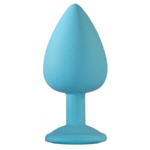 ANAL JEWEL SILICONE - TURQUESA - LILÁS-TAM. L