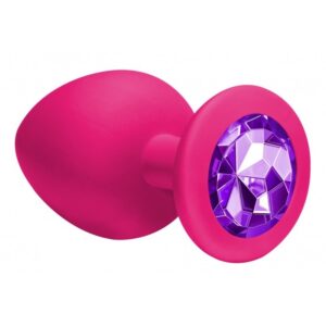 ANAL JEWEL SILICONE- ROSA - ROXO - TAM. L