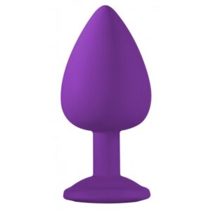 ANAL JEWEL SILICONE - ROXO - TRANSPARENTE- TAM. L