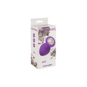 ANAL JEWEL SILICONE - ROXO - TRANSPARENTE- TAM. L