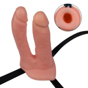 UNISEX HOLLOW DOUBLE PENETRATOR 6 INCH