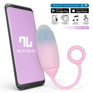 EGG WITH APP DOUBLE LAYER SILICONE BLUE/PURPLE