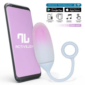 EGG WITH APP DOUBLE LAYER SILICONE PINK/BLUE