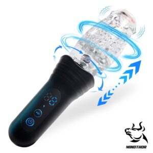 MINOTHOR SUBAZ MASTURBADEIRA MASCULINA COM IMPULSO E ROTAÇÃO 360º