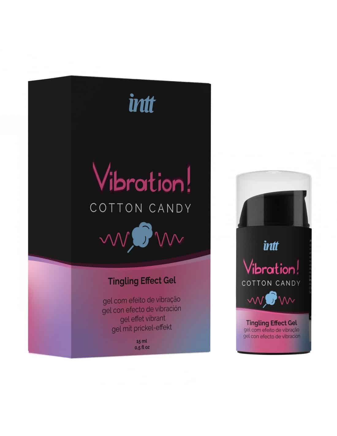21772 GEL COM VIBRACAO VIBRATION ALGODAO DOCE INTT 15ML