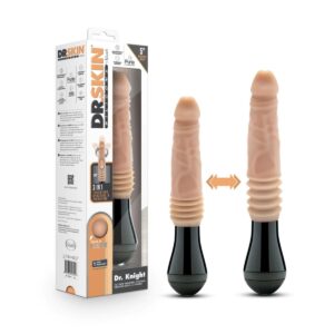 DR. SKIN DR. KNIGHT VIBRAÇÃO, ROTAÇÃO E MOVIMENTO DE SOBE-E-DESCE BEIGE