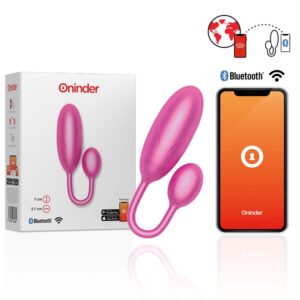 ONINDER - OVO VIBRATÓRIO DENVER ROSA 7 X 2,7 CM - APLICATIVO GRATUITO