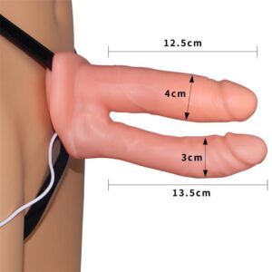 UNISEX HOLLOW DOUBLE PENETRATOR 6 INCH