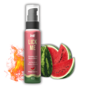 GEL BEIJÁVEL COM EFEITO CALOR E SABOR A MELANCIA LICK ME INTT 50ML