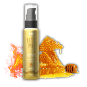 GEL BEIJÁVEL COM EFEITO CALOR E SABOR A MEL LICK ME INTT 50ML