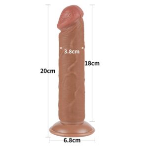 DONG 8'' SLIDING SKIN DUAL LAYER