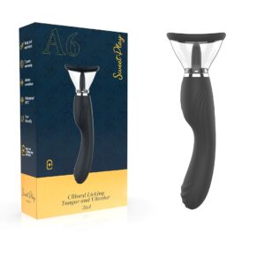 CLITORAL LICKING TONGUE AND VIBRATOR 2 IN 1 A6