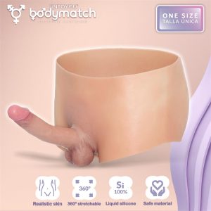 BODYMATCH Blayke Boxer com Pênis 18 cm Silicone Líquido Hiper-realista Tamanho Único