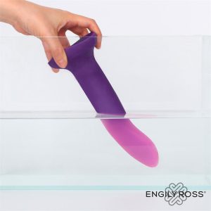 DILDO  que muda de cor roxa para rosa tamanho S 14 cm