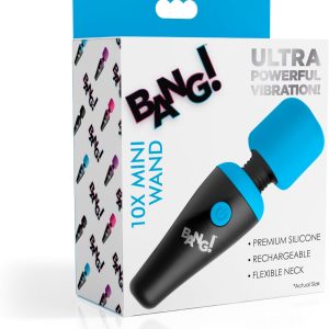 MINI MASSAGER WAND 10 FUNÇÕES USB BLUE