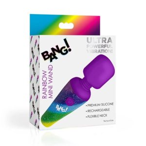 MINI WAND MASSAGER 10 FUNCTIONS USB RAINBOW