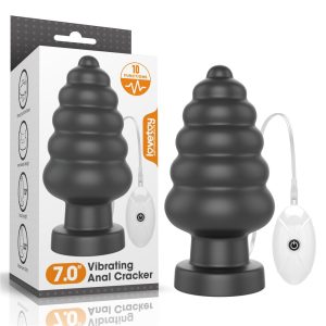 PLUG DE CRACKER ANAL VIBRATÓRIO KING SIZE DE 7