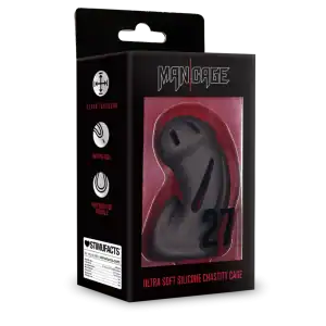 MAN CAGE ULTRA SOFT SILICONE CHASTITY CAGE 27
