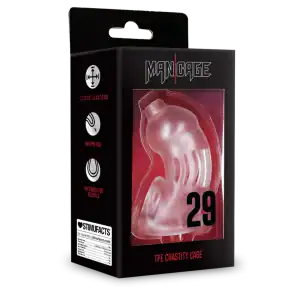 MAN CAGE ULTRA SOFT SILICONE CHASTITY CAGE 29