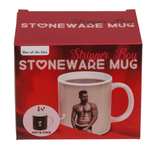 stoneware mug  stripper boy  with thermal effect  91170