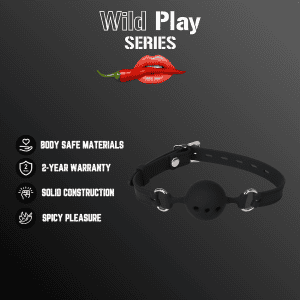 MOUTH GAG WITTH SILICONE BALL