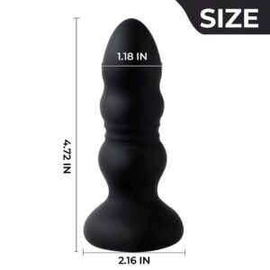 Lighting anal plug black