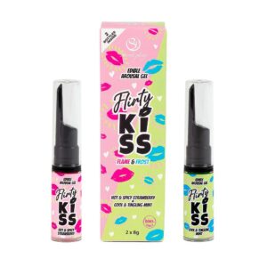 FLIRTY KISS - GELES CON EFECTOS SEXO ORAL MORANGO & MENTA