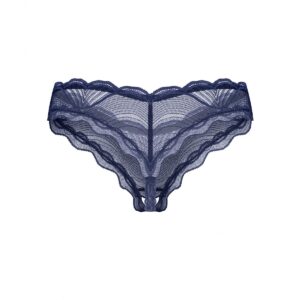 NIGHTLY BLUE CROTCHLESS THONG