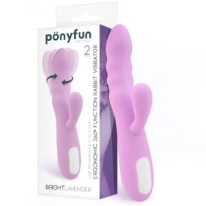 Vibrador e Rotador Brightlavender Duplo Motor Silicone USB 360º