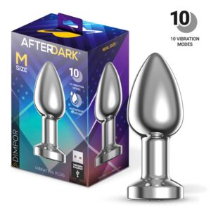 Dimpor Anal Plug com vibração USB Magnético Tamanho M