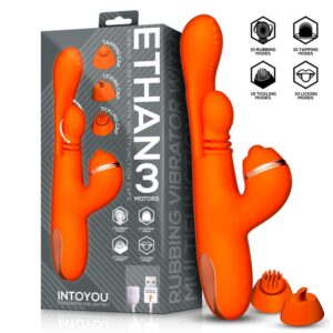 Vibrador Ethan 360º para o ponto G e cabeças intercambiáveis