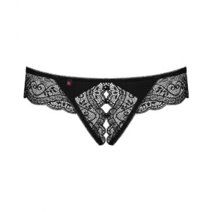 MIAMOR CROTCHLESS THONG BLACK