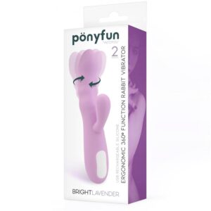 Vibrador e Rotador Brightlavender Duplo Motor Silicone USB 360º