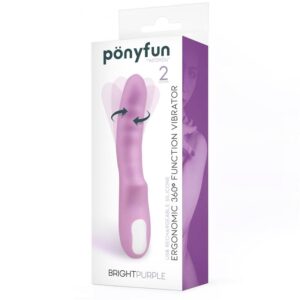 Vibrador e Rotador Brightpurple Duplo Motor 360º Silicone USB 360º