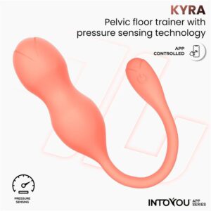 Kyra Treinador de assoalho pélvico com sensor de pressão e APP